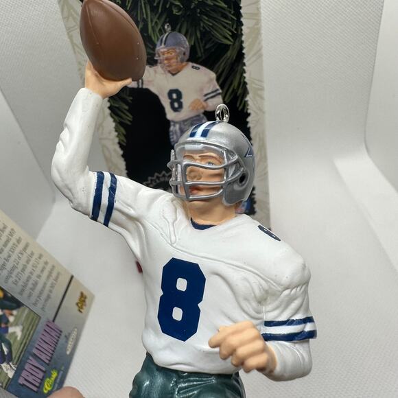 Hallmark Keepsake Troy Aikman NFL Football Legends Series Ornament w/card in box - Picture 5 of 13
